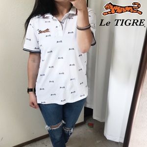 NWOT Le Tigre Garrett Polo Shirt - S